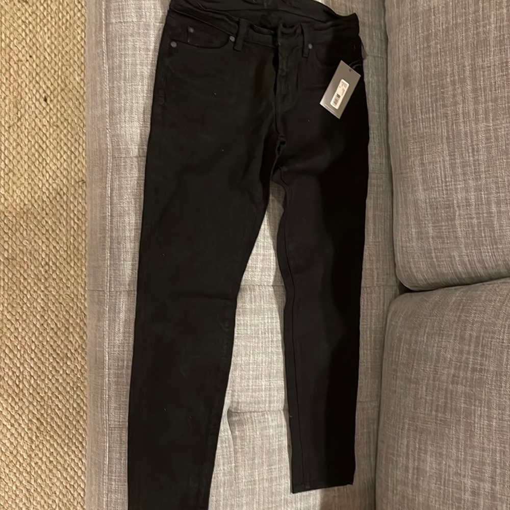 With tags! Brand new! 7 for all mankind black straight leg jeans